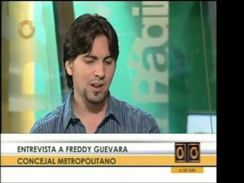 Concejal Freddy Guevara asevera que el gobierno debe asumir