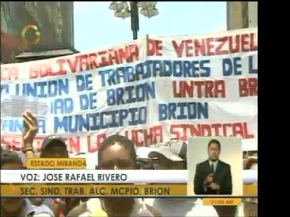 Pdte. del Sindicato de Trabajadores de la Alc. de Brión, edo