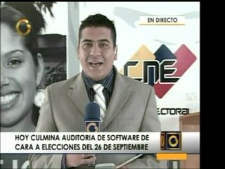 Hoy termina la auditoria de software electoral en el CNE de