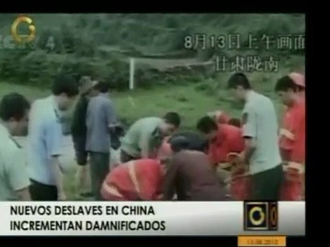 En China siguen aumentando los damnificados por deslave de t