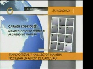 Habitantes de Mamera quieren hacerse escuchar trancando la a
