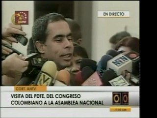 Pdte. del Congreso Colombiano espera que la Oposición tenga