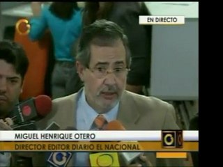 Director de El Nacional habla desde la sede del diario sobre