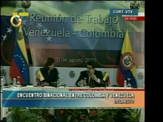 La reunión bilateral entre Venezuela y Colombia inicia. Canc