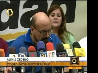 Comisión Electoral de la Mesa de la Unidad Democrática solic