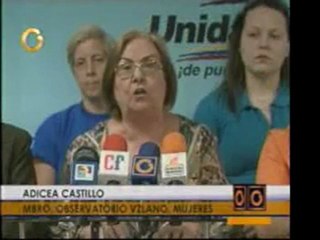Observatorio Venezolano de Mujeres convocó marcha en rechazo