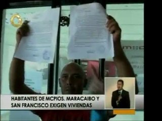 Habitantes del sector La Pradera, entre otros, del edo. Zuli