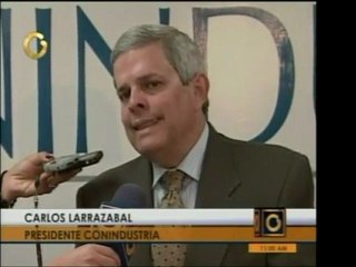 Conindustria anuncia cifras pocos favorables para la producc
