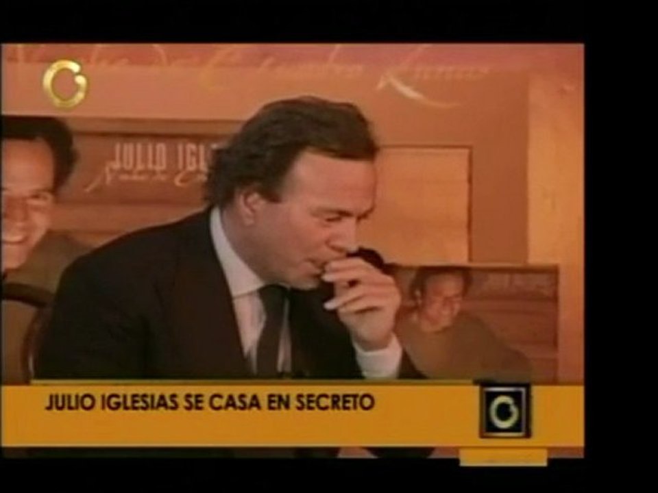 Julio Iglesias se casó en secreto con la holandesa Miranda R