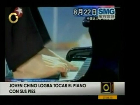 Un joven chino que perdió ambos brazos conmovió a su país to