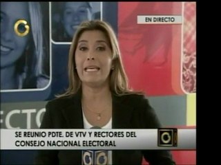 Directiva de VTV se reunió con recotres del CNE y salió de e