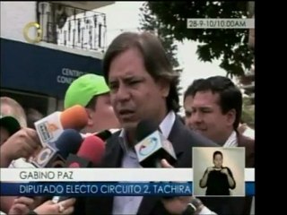 Declaraciones de los candidatos de la unidad desde Táchira