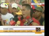 Candidato del PSUV, Robert Serra, hizo campaña electoral en