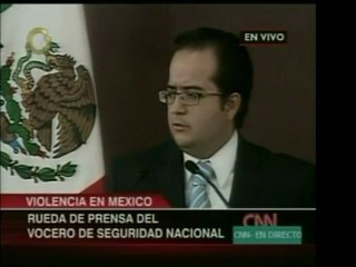 Vocero de la Seguridad Nacional Mexicana declara a la prensa