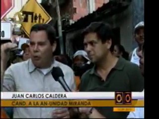 El candidato a la AN Juan Carlos Caldera recorre sectores de
