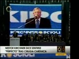 Ex Pdte. Argentino Néstor Kirchner sale de alta y dice senti