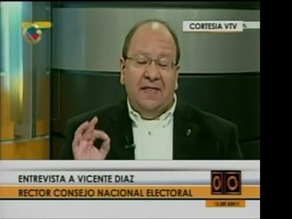 Rector del CNE, Vicente Díaz, denunció violación a la normat