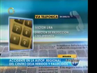 Director de Protección Civil Miranda reportó accidente en la