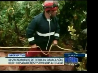 En Oaxaca, México, un deslave deja un saldo de 11 personas d