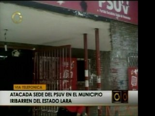 Sede del PSUV en Lara fue atacada con bombas de pintura, por