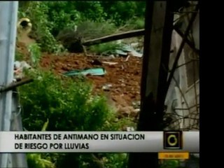 Familias se encuentran en riesgo luego de las lluvias en Ant