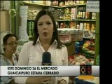 Algunos de los mercados populares de Caracas estarán cerrado