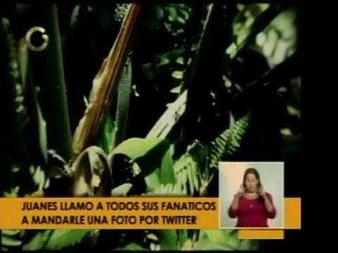 Artista colombiano Juanes anunció por twitter concurso entre