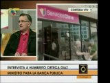 Min. para la Banca Pública, Humberto Ortega Díaz, muestra la