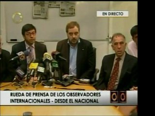 Grupo de acompañantes internacionales dicen que respetarán "