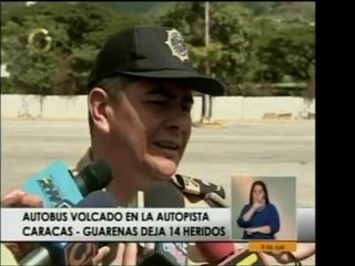 Informe de las autoridades sobre volcamiento de una gandola