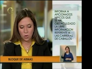 Bloque de Armas, editores de Gaceta Hípica, informan de obst