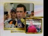 El gobernador del estado Miranda, Capriles Radonsky, ejercic