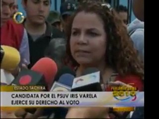 La diputada y candidata Iris Valera ejercició su derecho al