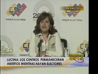 CNE informará resultados en "su debido momento"