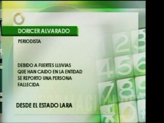 Las lluvias que cayeron en el estado Lara cobraron la vida d