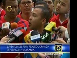 Juventud del PSUV realiza jornada deportiva en el retén de L