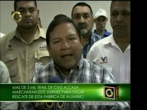 Trabajadores de la CVG Carbonorca convocan a una marcha por