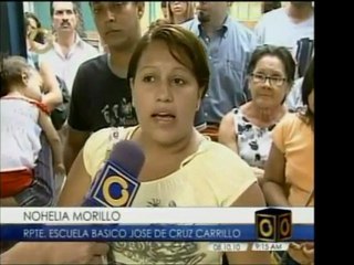 Niños de la Escuela José Cruz Carrillo, de El Valle, ve afec