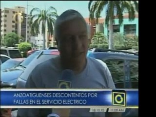Pueblo de Anzoátegui está cansado de apagones