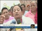 Protesta de familiares de reclusos de cárcel en estado Bolív