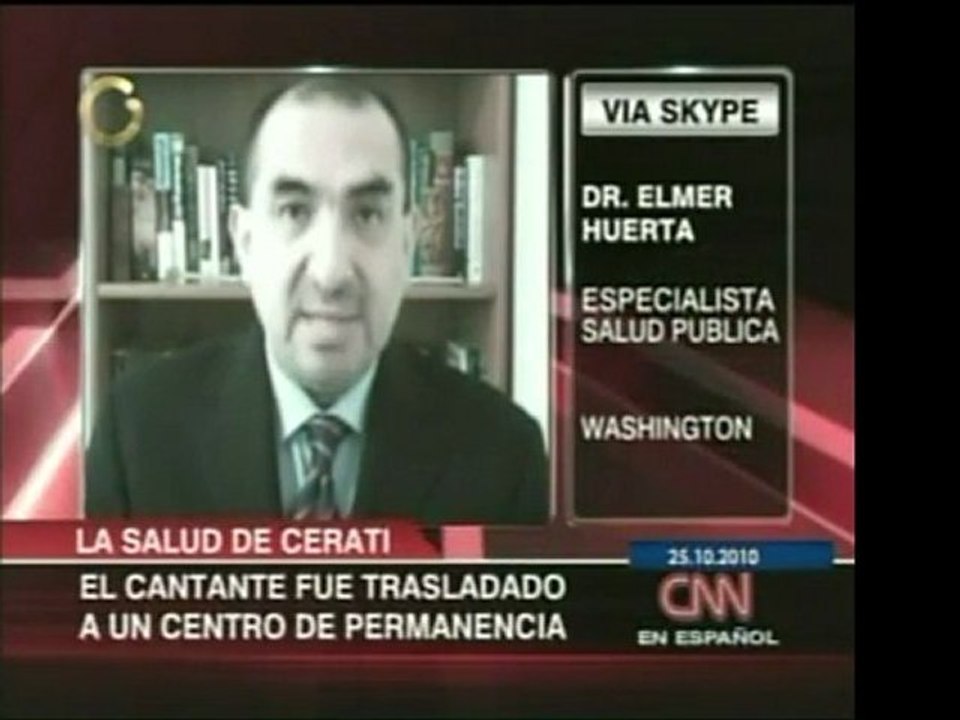 El cantautor argentino Gustavo Cerati fue trasladado a un ce