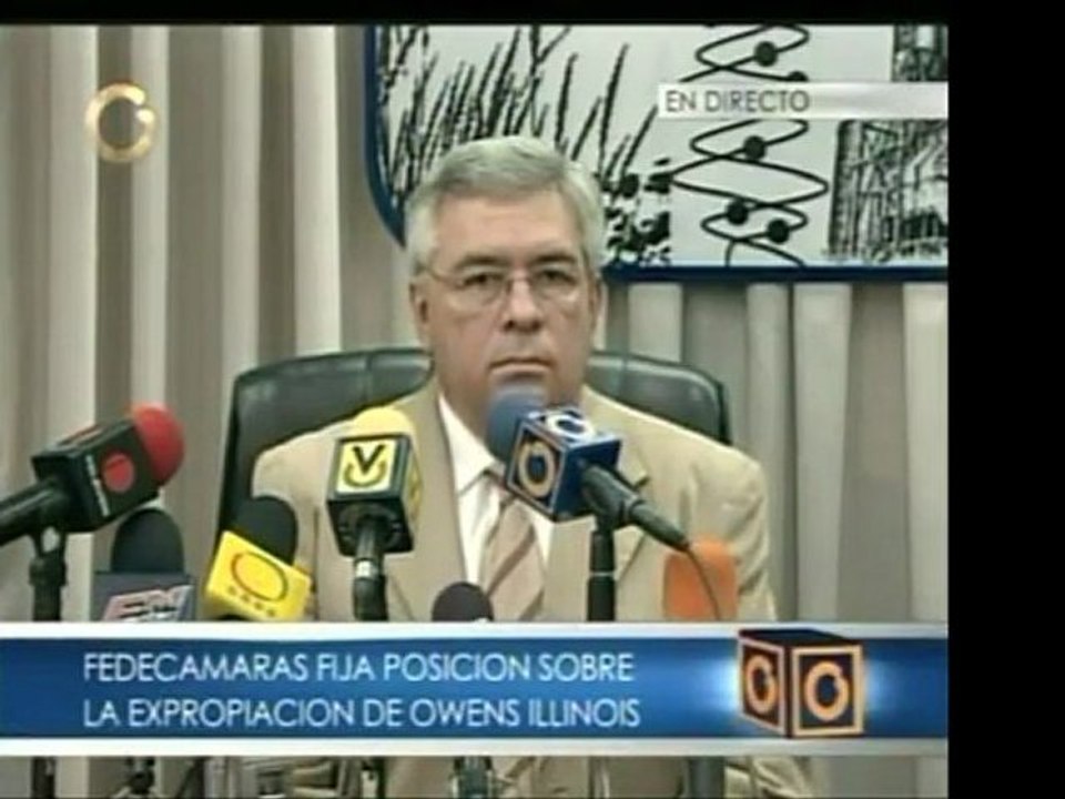 Fedecámaras siente que la expropiación de owens Illinois no