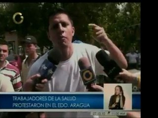 En Aragua trabajadores de la salud reclaman por la represión