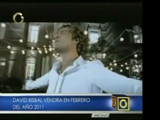 David Bisbal tenía pautado un concierto para este año en Ven