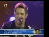 El cantante español Alejandro Sanz fue nombrado huésped ilus