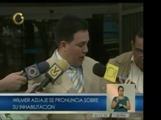 Diputado de PODEMOS, Wilmer Azuaje habla sobre su inhabilita