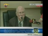 Pdte. del BCV, Nelson Merentes, habla ante la Com. de Finanz