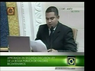 La AN aprobó la creación de la Ley de la Bolsa Pública de Va