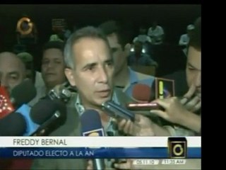 Diputado elegido para la AN por el PSUV, Freddy Bernal, llam