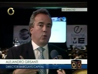 En foro de Ecoanalítica Alejandro Grisanti, Dir. de Barclays